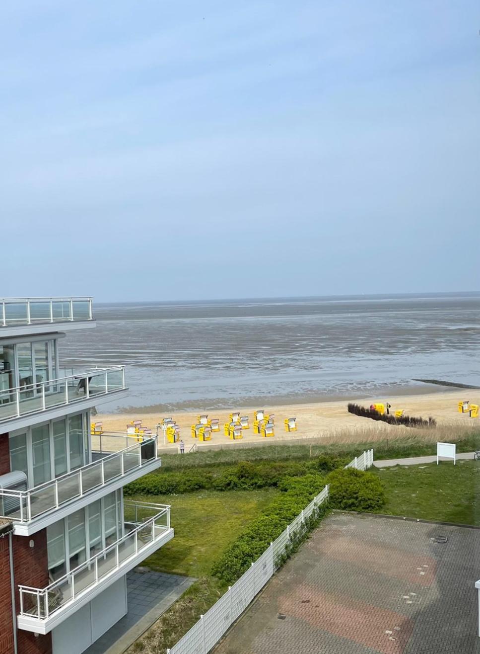 Traumhafte Ferienwohnung - Direkter Meerblick - 50M Zum Strand In Cuxhaven Duhnen In 1A Lage Im Haus Seehuette Екстер'єр фото